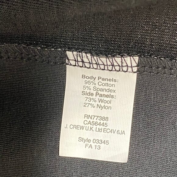 J. Crew Black & Gray Short Sleeve Midi Dress | Versatile & Stylish - Picture 6 of 6